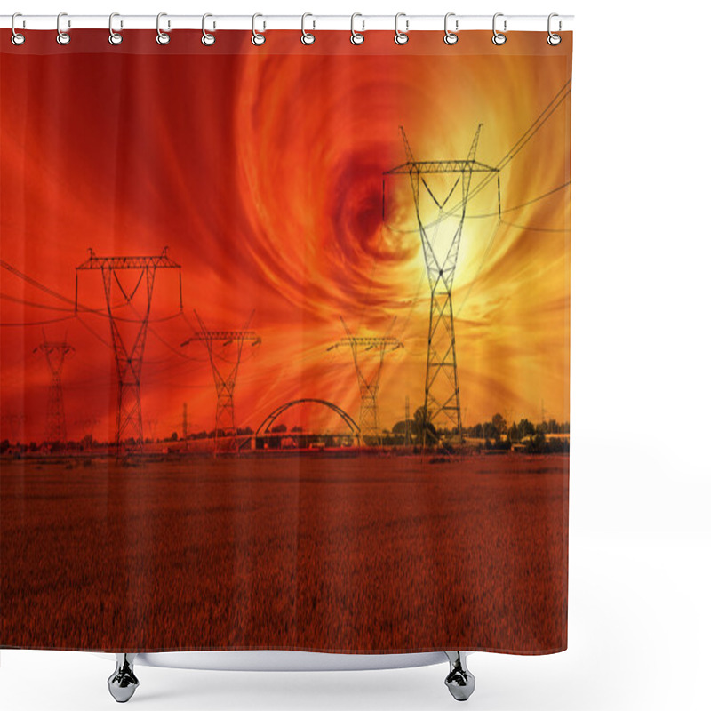 Personality  Solar Storm Shower Curtains