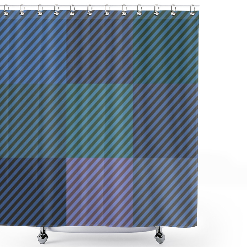 Personality  Tartan Seamless Pattern Background, Vector Illustration Shower Curtains