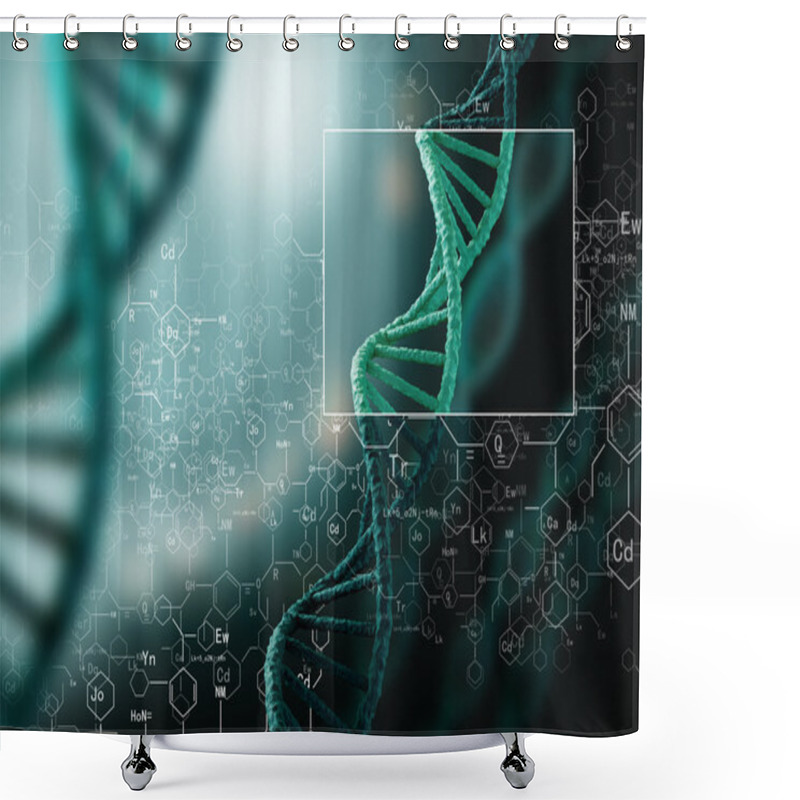 Personality  DNA Molecule Shower Curtains