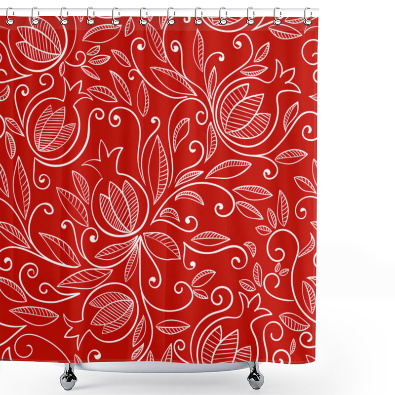 Personality  Pomegranate Seamless Pattern Shower Curtains