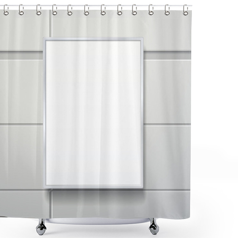 Personality  Blank Billboard On The Wall  Shower Curtains