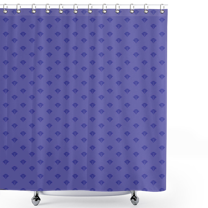 Personality  All Over Flowers With Violet Background Vector Art And Texture For Fashion Shower Curtains