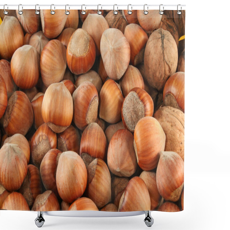 Personality  Hazel Nuts Shower Curtains