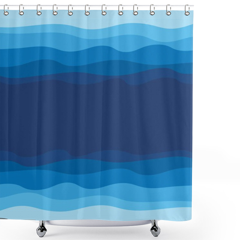 Personality  Abstract Water Wave Design Background Shower Curtains