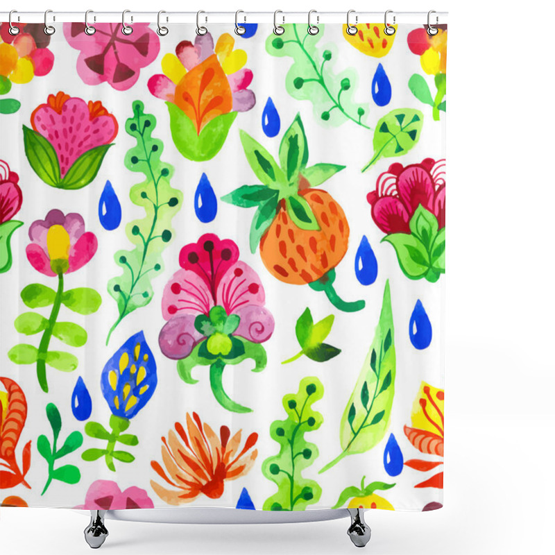 Personality  Original Floral Background. Shower Curtains