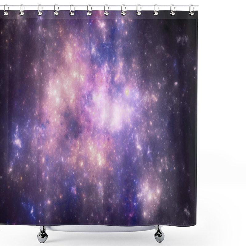 Personality  Dark Deep Space Starfield Shower Curtains