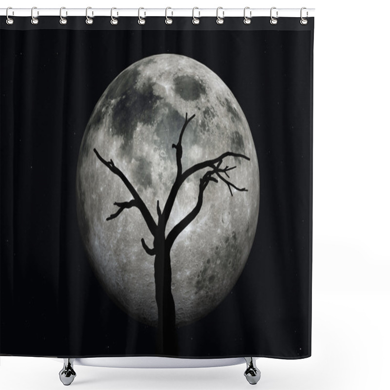 Personality  Dead Tree And Moon Shower Curtains