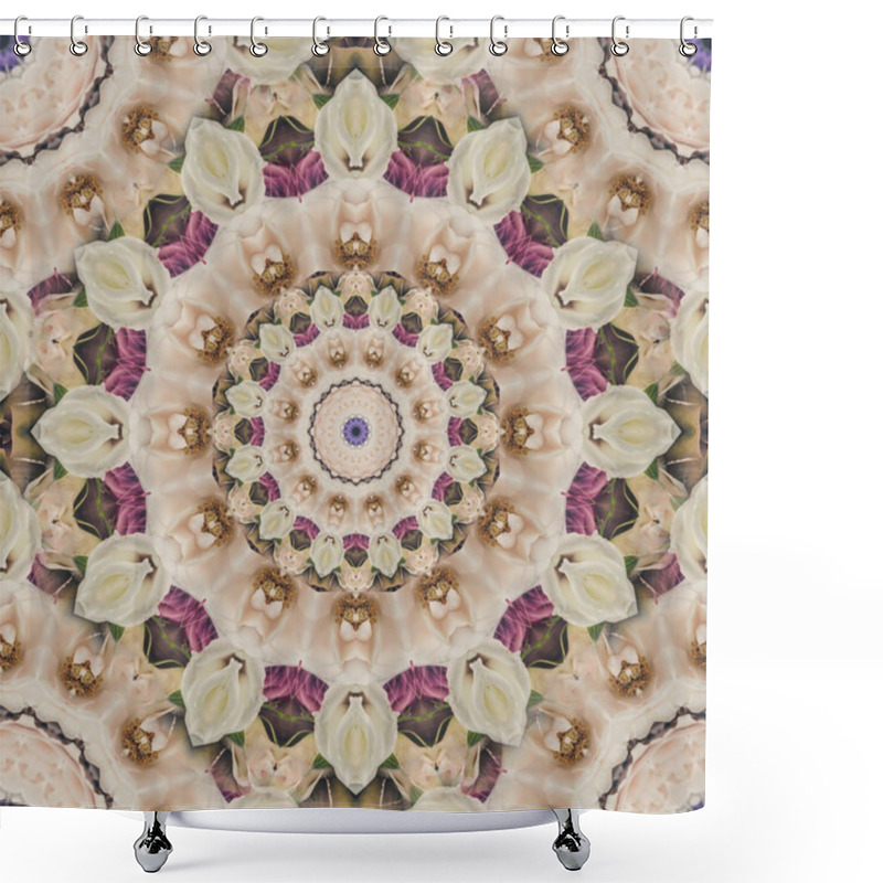 Personality  Beautiful Kaleidoscope Seamless Pattern Shower Curtains