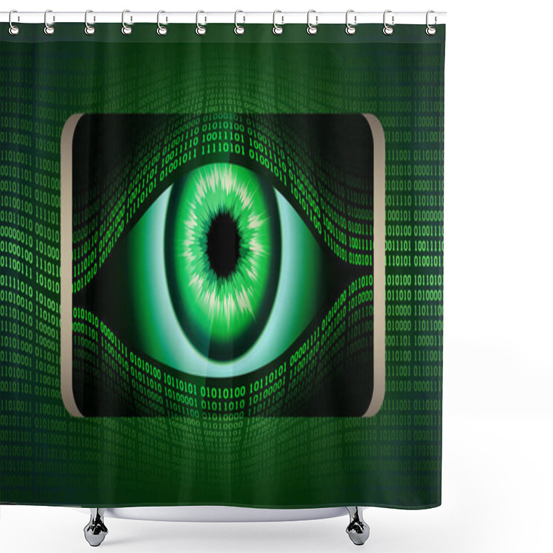 Personality  The All-seeing Eye Of Big Brother In Your Smartphone, Concept Of Permanent Global Covert Surveillance Using Mobile Devices, Security Of Computer Systems And Networks, Privacy Shower Curtains