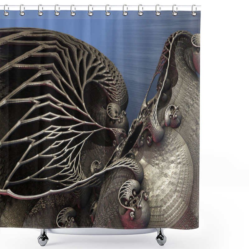 Personality  The Surface Of An Alien Planet Under An Alien Sun 3d Rendering Shower Curtains