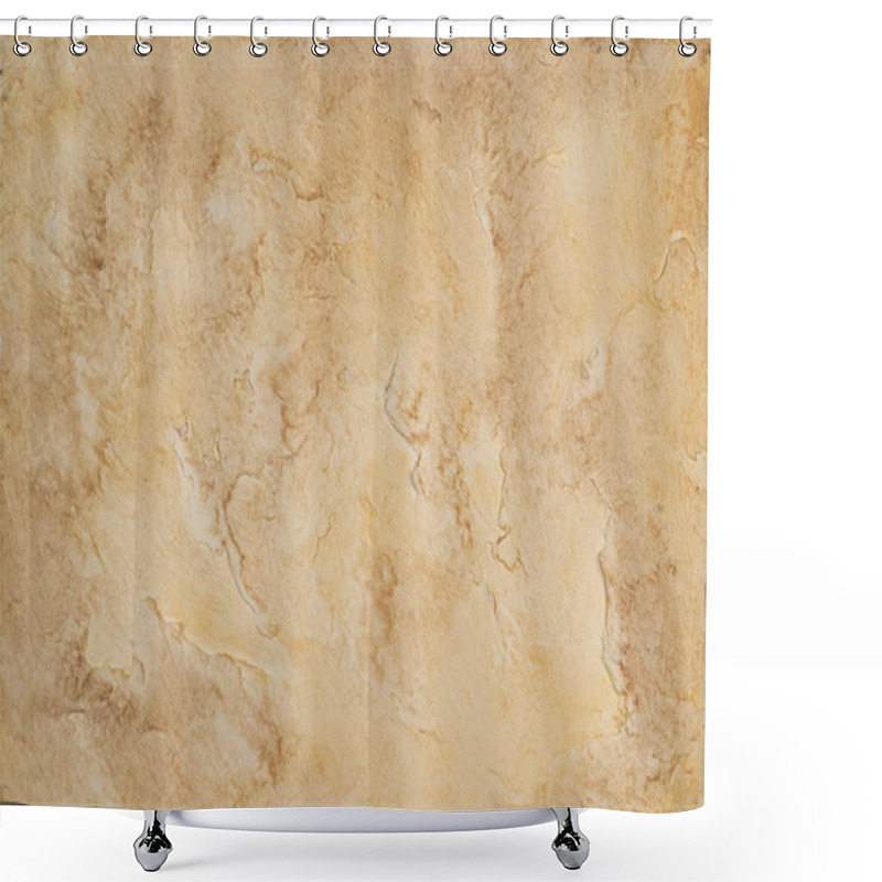 Personality  Pattern Plaster Yellow Brown Shower Curtains