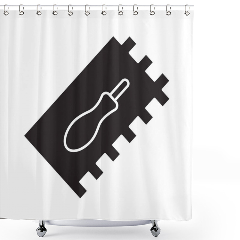 Personality  Construction Tool Icon Shower Curtains