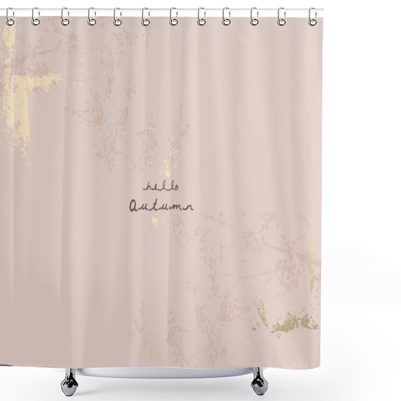 Personality  Floral Rustic Background With Hand Drawn Doodle Flowers And Botanical Elements Shower Curtains