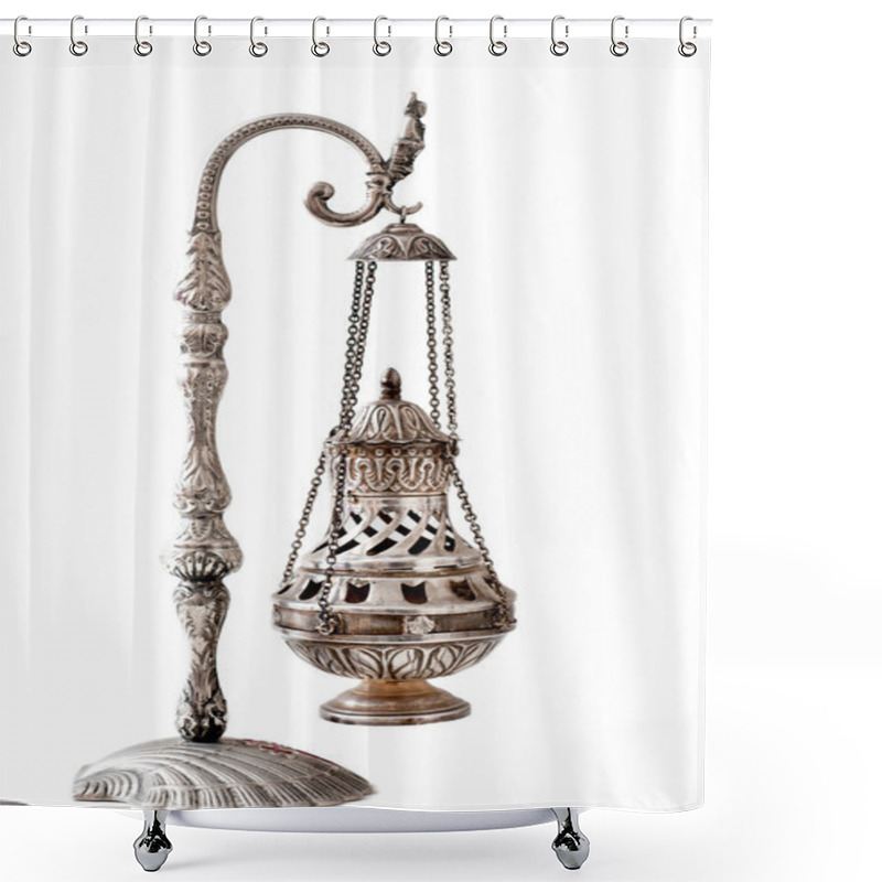 Personality  Silver Incense Shower Curtains