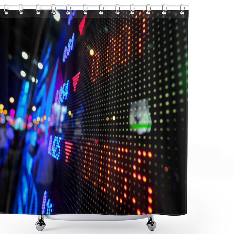 Personality  Stock Market Price Display Shower Curtains