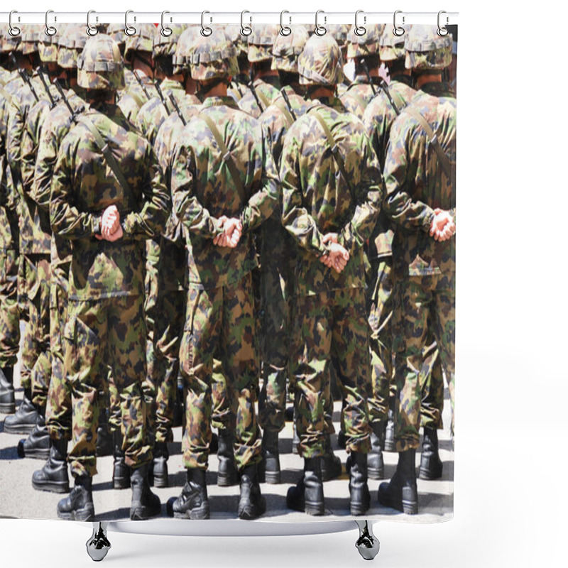 Personality  Military Men Shower Curtains