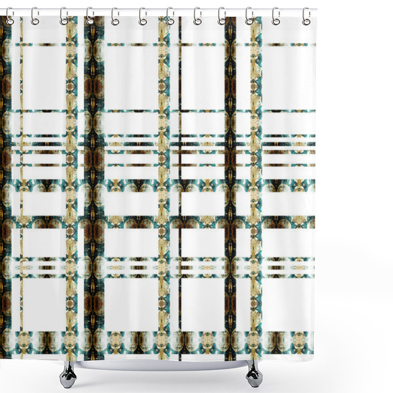 Personality  Seamless Pattern With Snake Skin Motif Shower Curtains