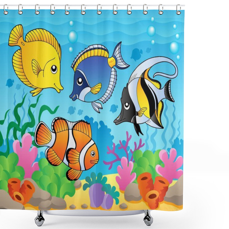 Personality  Fish Theme Image 3 Shower Curtains