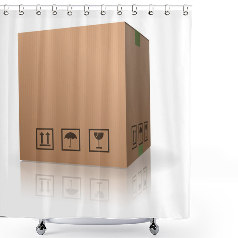 Personality  Cardboard Box For Storage Delivery Shipment Or Moving Shower Curtains