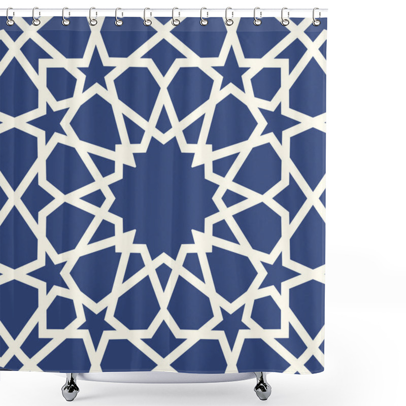 Personality  Background With 3d Seamless Pattern In Islamic Style Shower Curtains