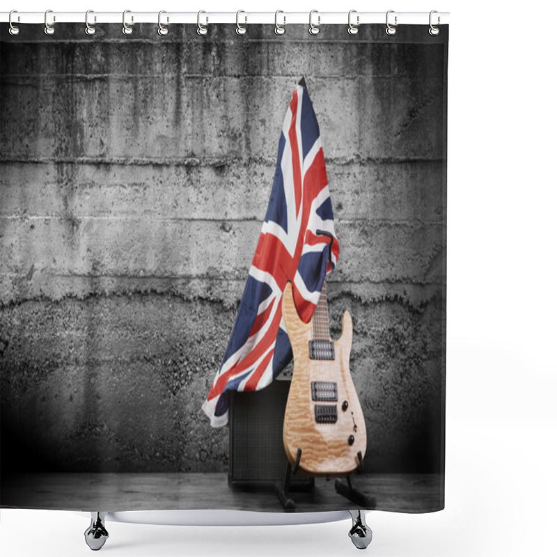 Personality  Modern Electric Guitar Shower Curtains