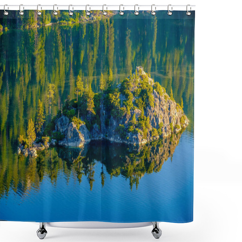 Personality  Lake Tahoe Landscape Shower Curtains