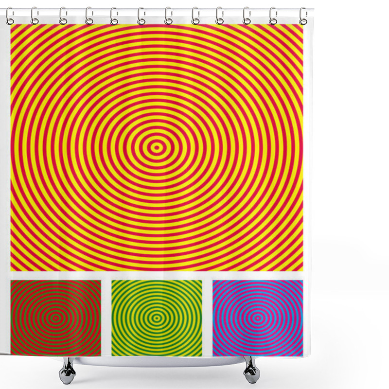 Personality  Optical Illusion Background, Vector Illustration Shower Curtains