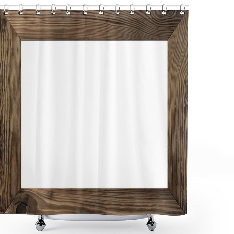 Personality  Wood Frame Shower Curtains