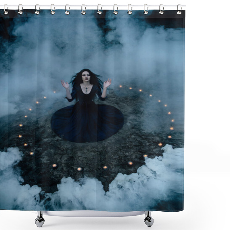 Personality  Witch Dark Halloween Shower Curtains