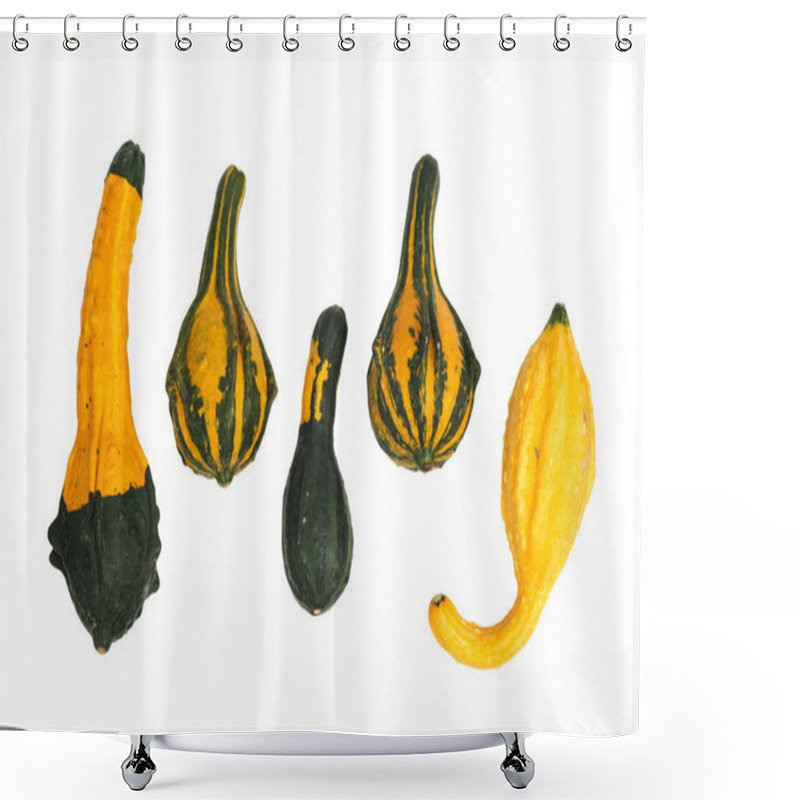 Personality  Ornamental Gourds Isolated Shower Curtains