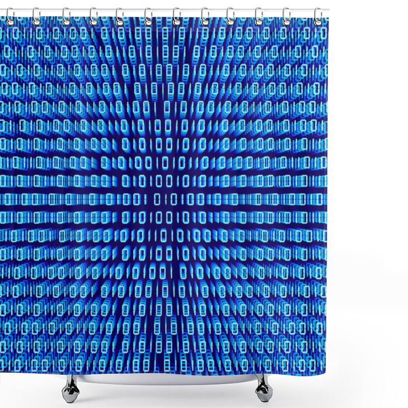 Personality  Binary Code Shower Curtains