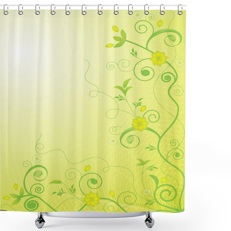 Personality  Ornate Floral Background Shower Curtains