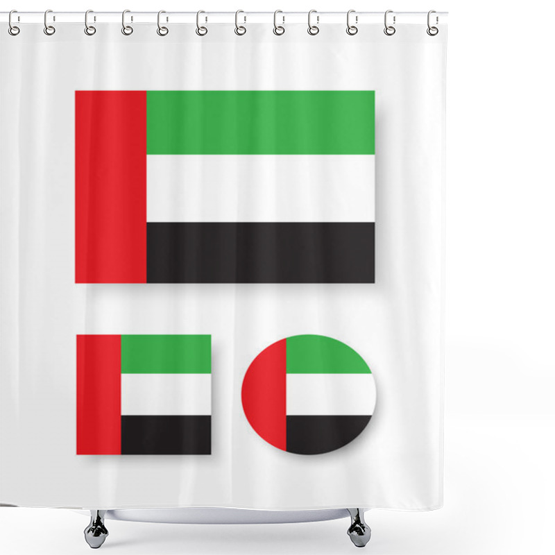 Personality  Flag Of The United Arab Emirates Shower Curtains