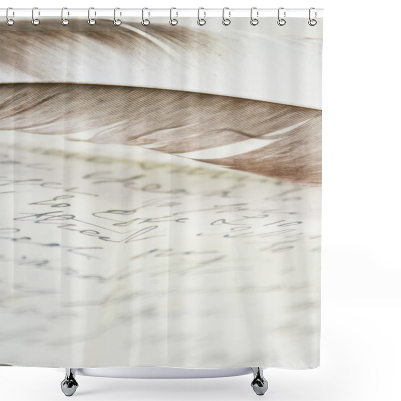 Personality  Letter & Quill Shower Curtains