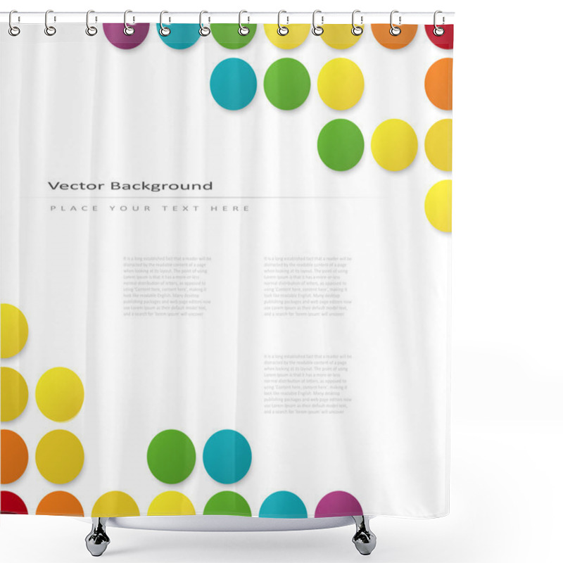 Personality  Abstract Vector Background Shower Curtains