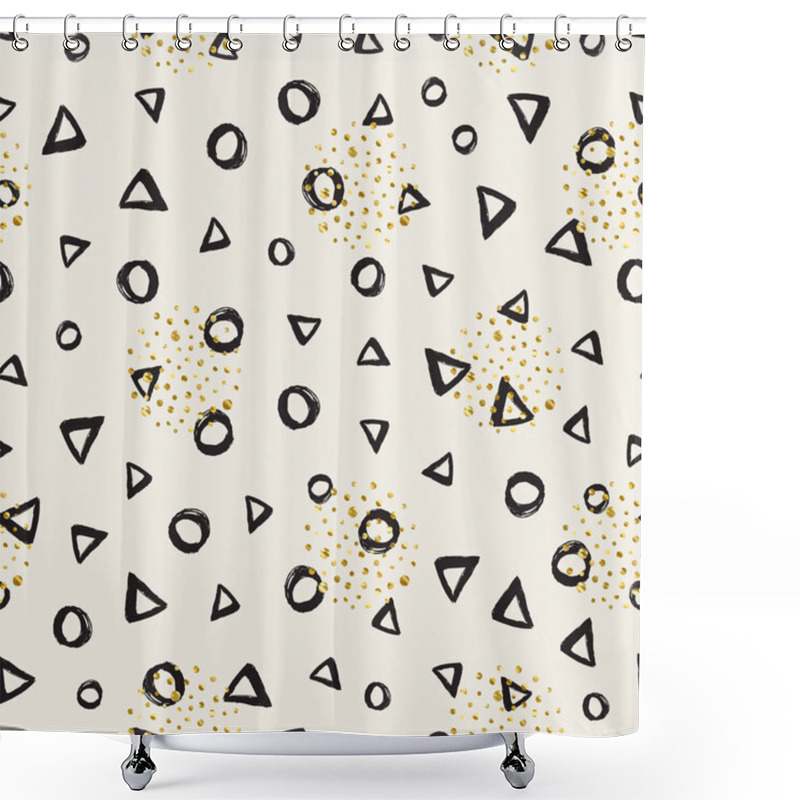 Personality  Abstract Geometric Seamless Pattern Shower Curtains