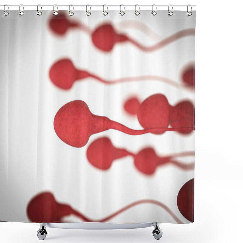 Personality  Group Of Sperms Shower Curtains