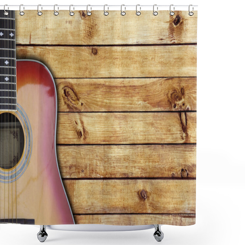 Personality  Guitar Shower Curtains