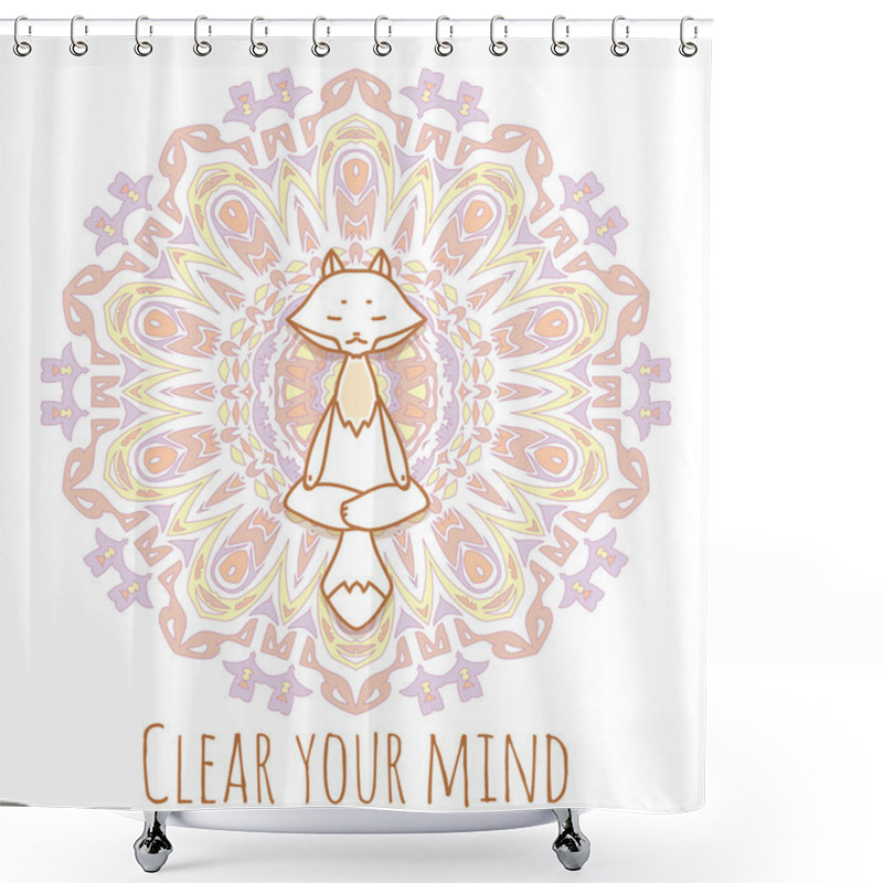 Personality  Meditative Animals Series. Shower Curtains