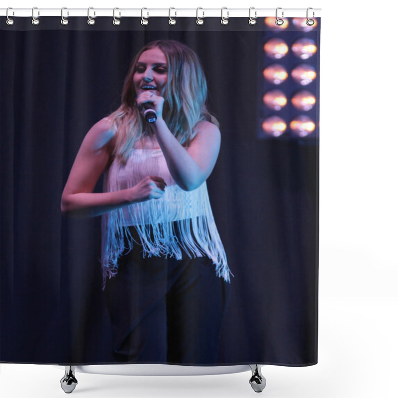 Personality  Singer Perrie Edwards Shower Curtains