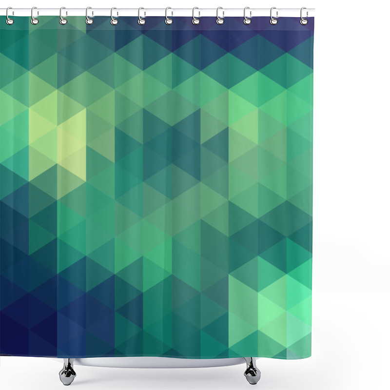 Personality  Triangles Abstract Background Shower Curtains