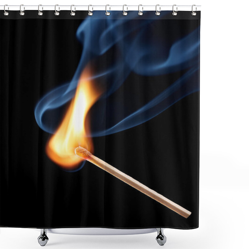 Personality  Burning Match Shower Curtains