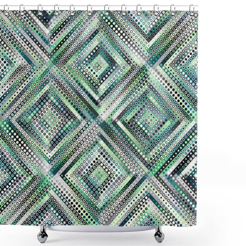 Personality  Geometric Abstract Pattern. Shower Curtains