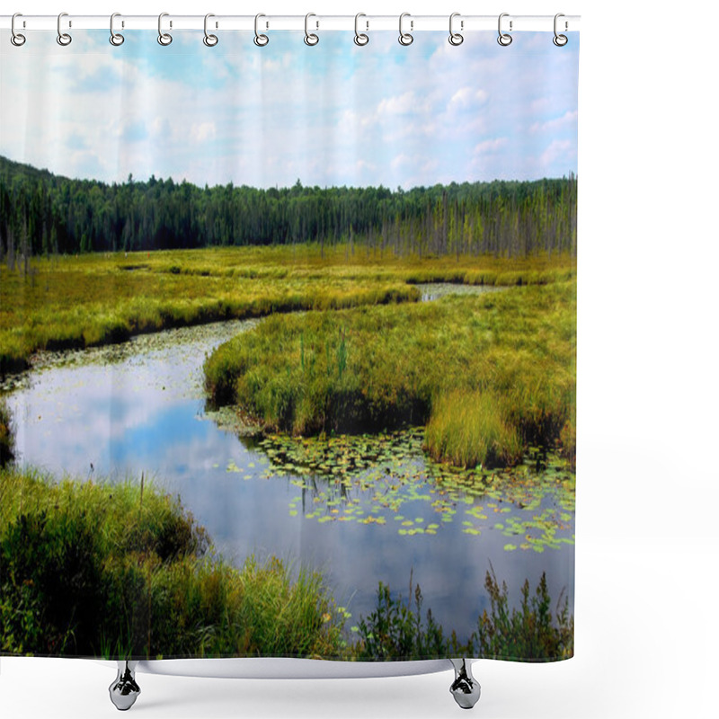 Personality  Wetlands Landscape In Algonquin Provincial Park, Canada Shower Curtains