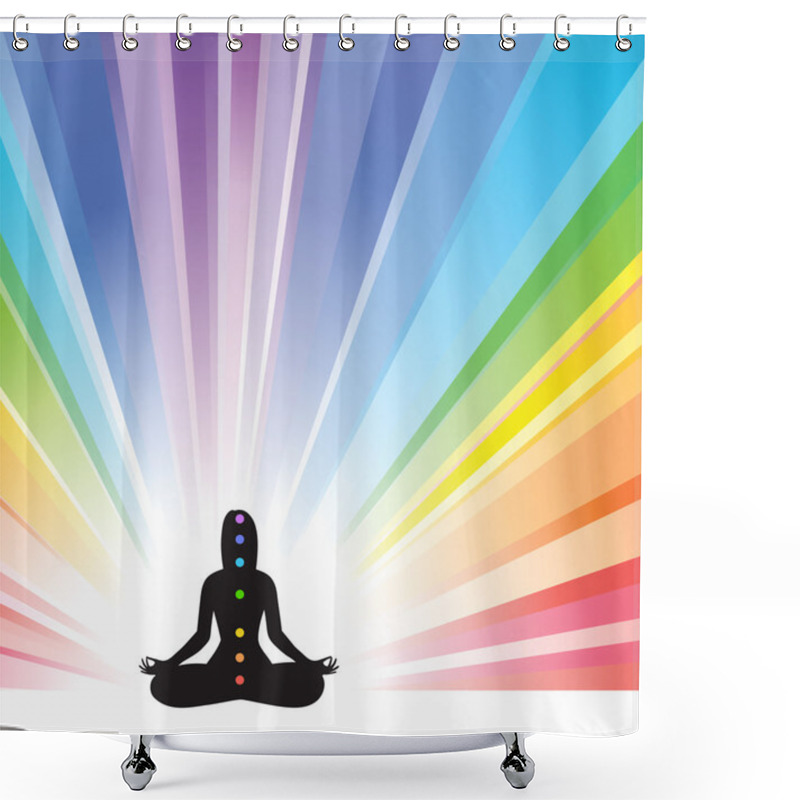 Personality  Seven Chakras Shower Curtains