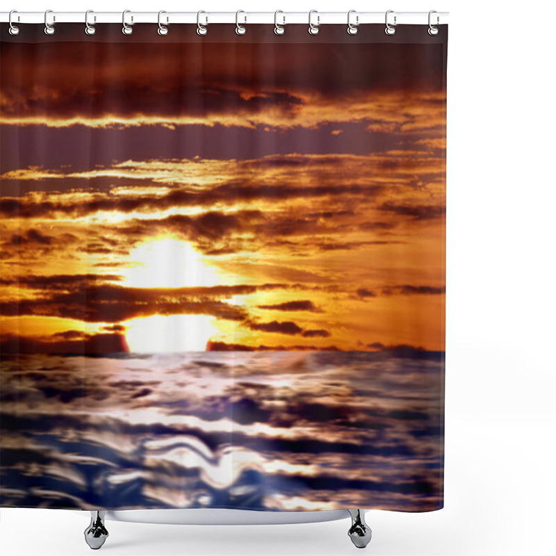 Personality  Mystic Sunset Shower Curtains