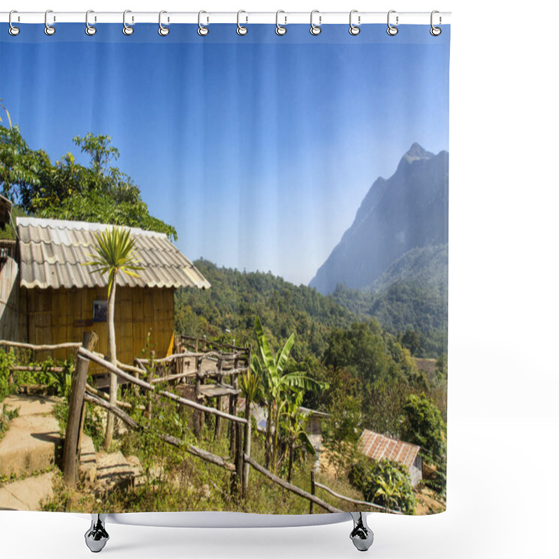 Personality  Chiang Dao Hill Village Thailand Shower Curtains