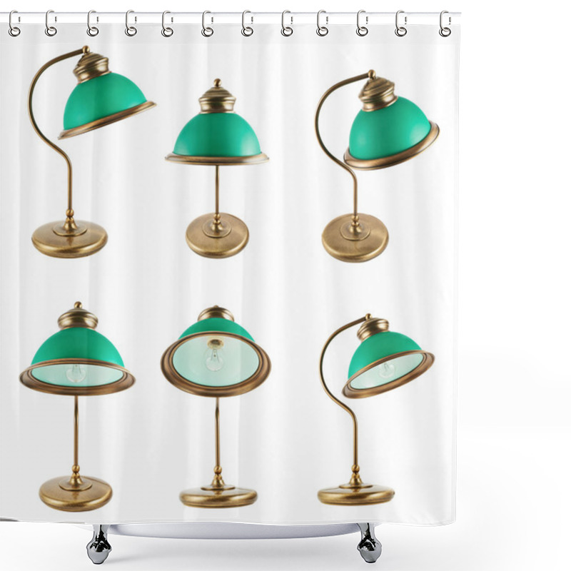 Personality  Metal Table-lamp Isolated Shower Curtains