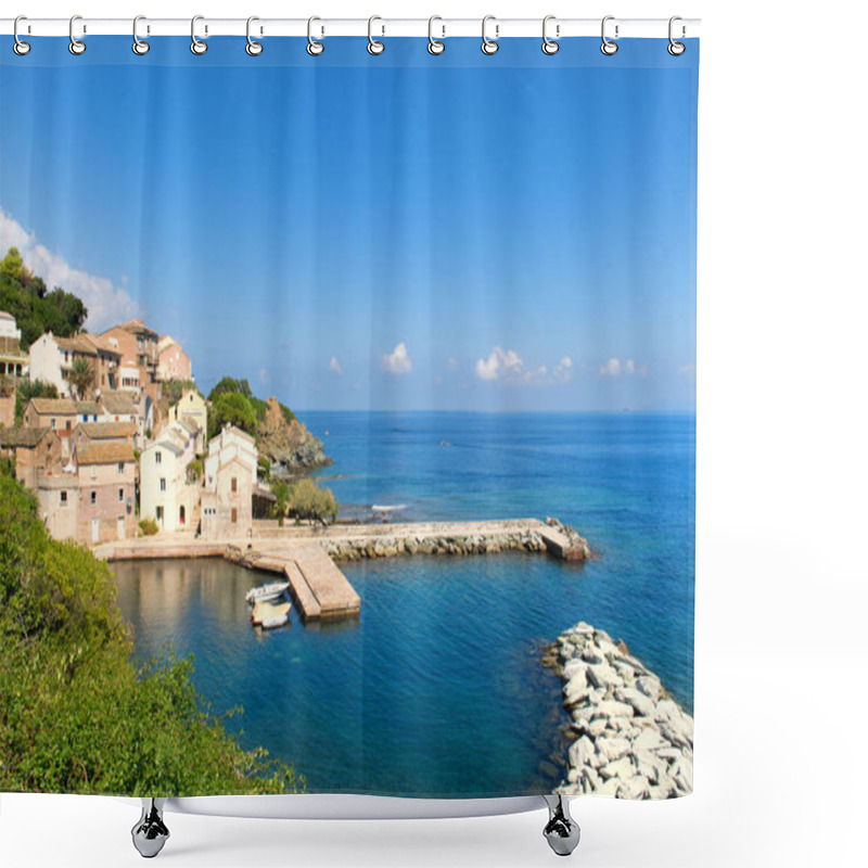 Personality  Little Village At Cap Corse Shower Curtains