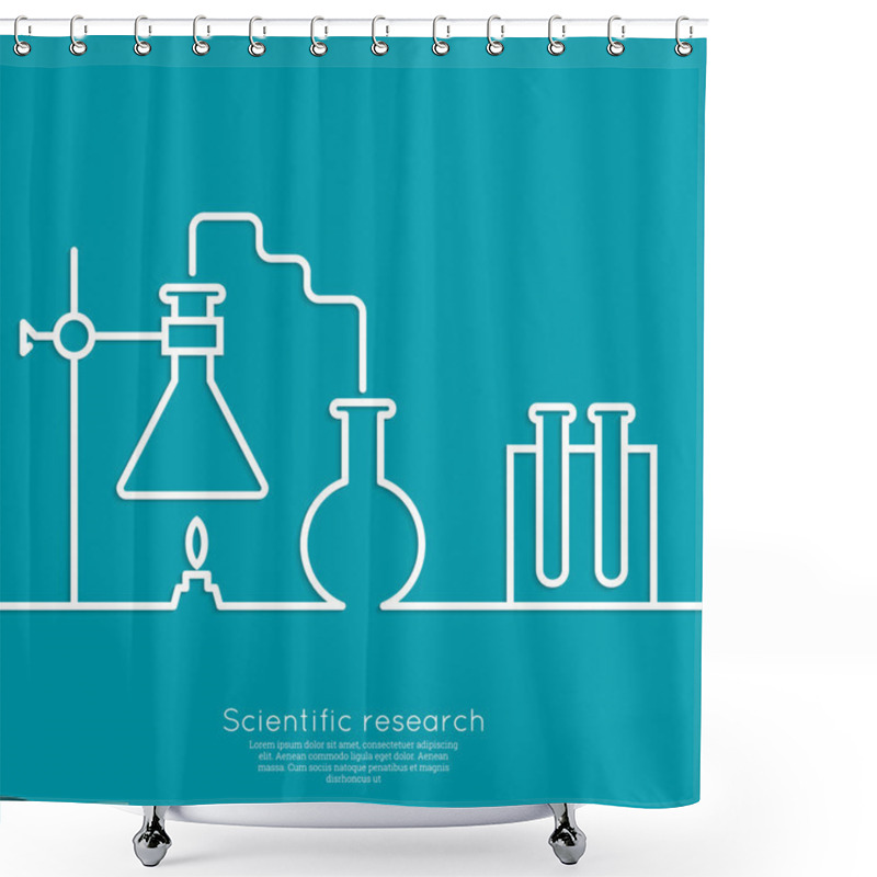 Personality  The Concept Of Chemical Science Research Lab Shower Curtains